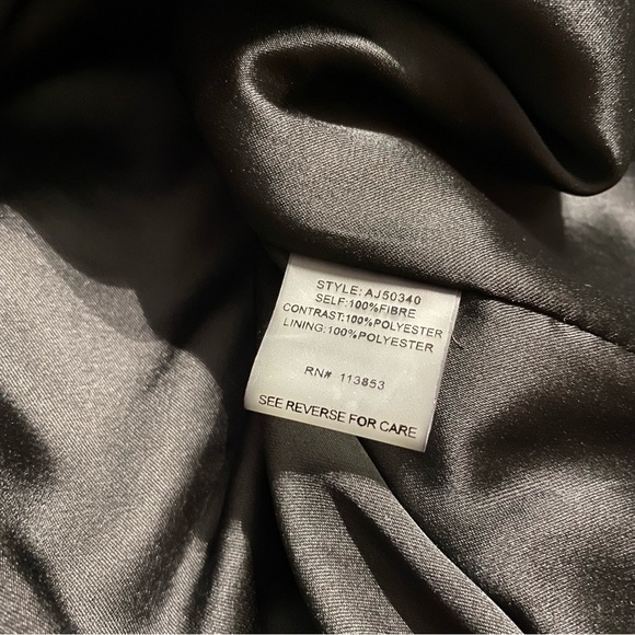 NWT Sugar Lips Black Cream Metallic Weave Tweed Blazer Jacket - Picture 6 of 6